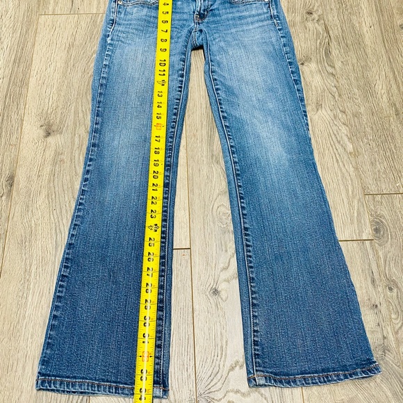American Eagle Blue Jeans Size 0 Short Stretch RN 54485 - Picture 12 of 13